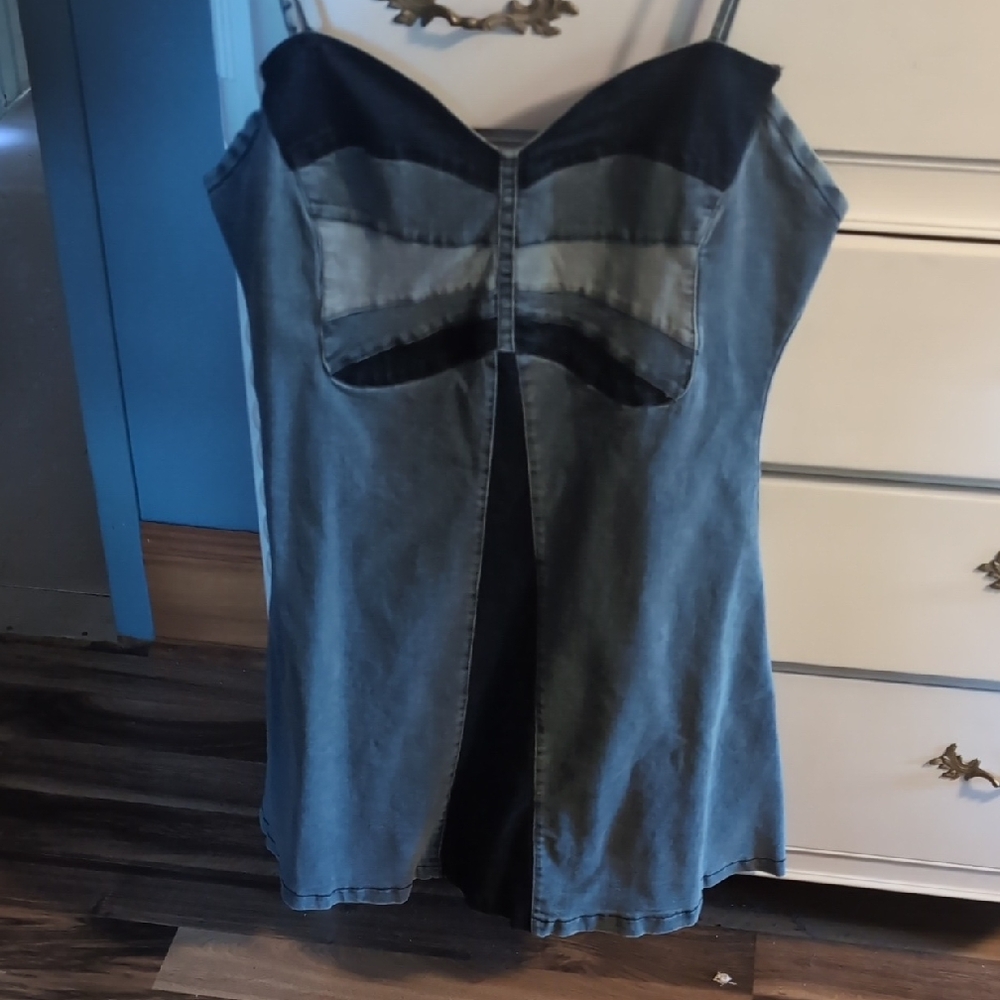 Denim Butterfly Dress